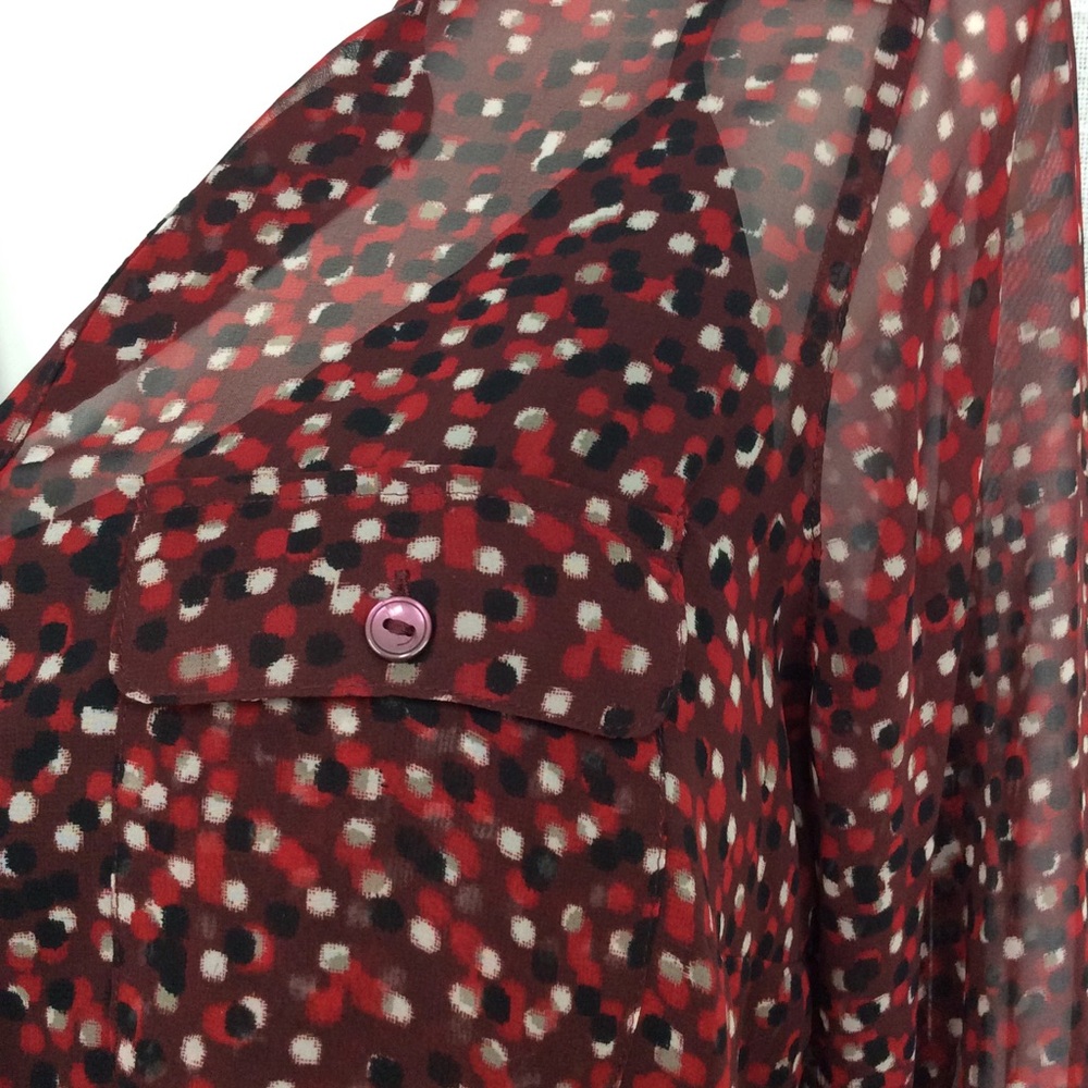 Liz Claiborne 1X Sheer Top With Separate Tank - Picture 5 of 8